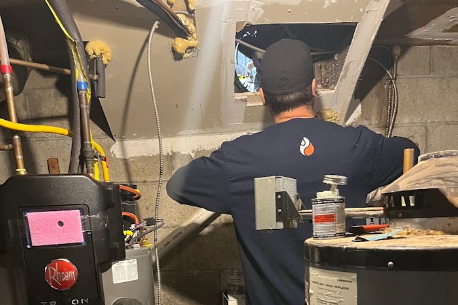 emergency hot water tank repair service