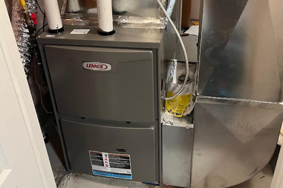 high efficiency gas furnace installation basement