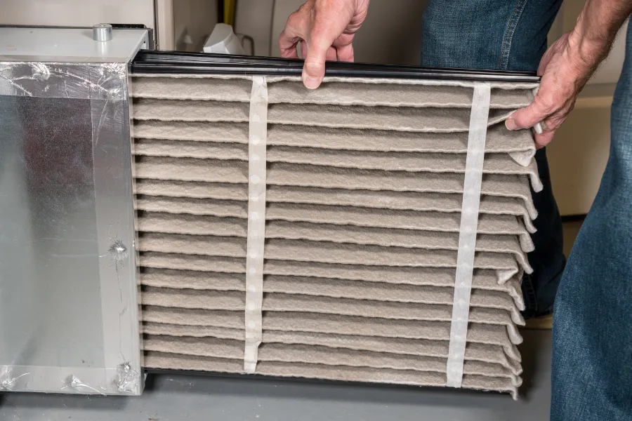 replace ac filter hvac maintenance