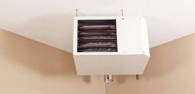 garage heater installation heat flow hvac