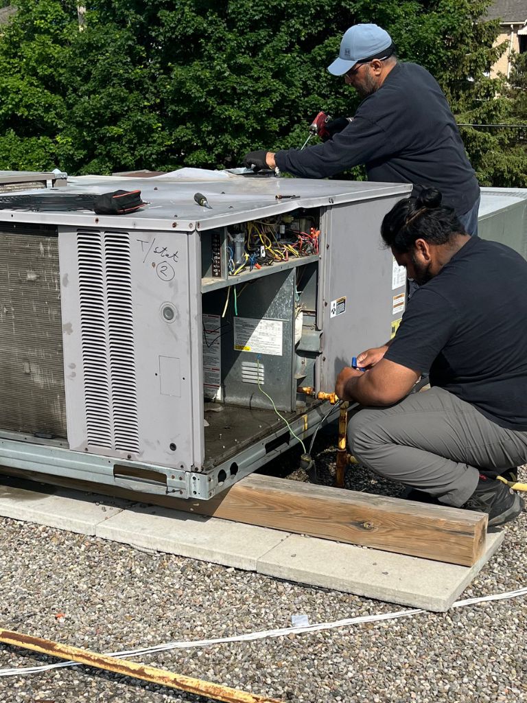 heat pump installation bradford backyard