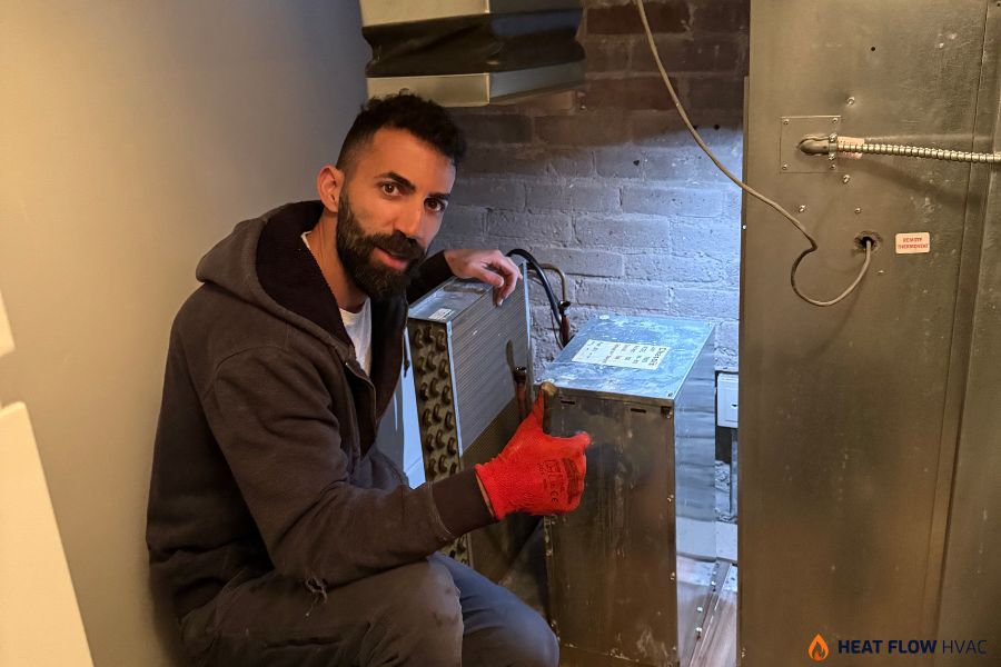 furnace blowing cold air repair service