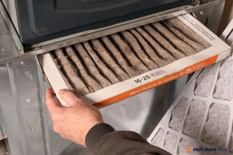 dirty air filter affecting furnace temperature