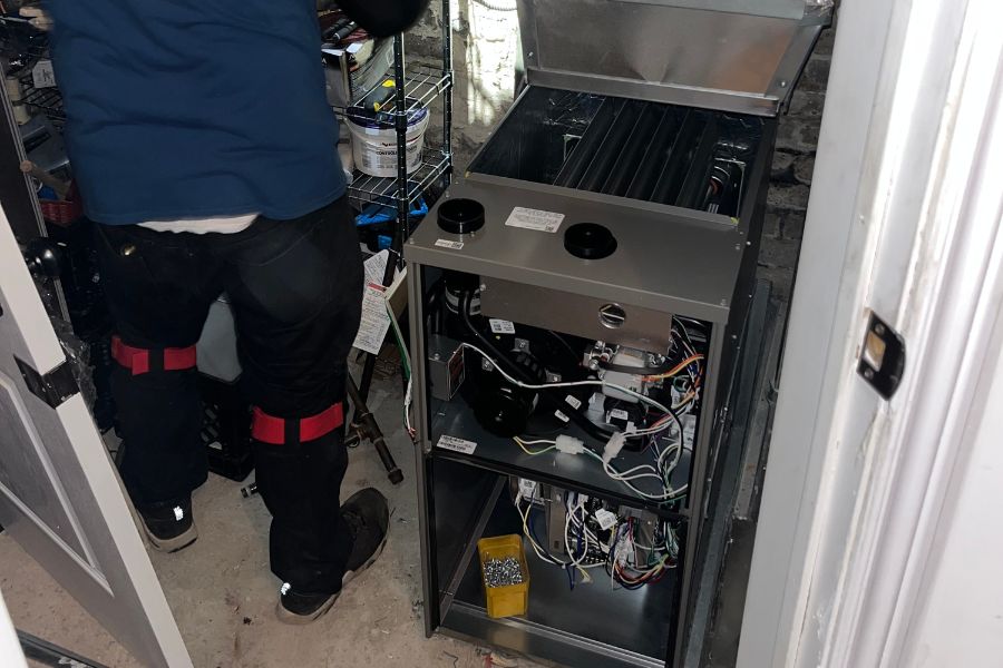 furnace temperature limit switch location