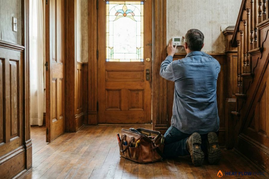 hvac technician calibrate thermostat