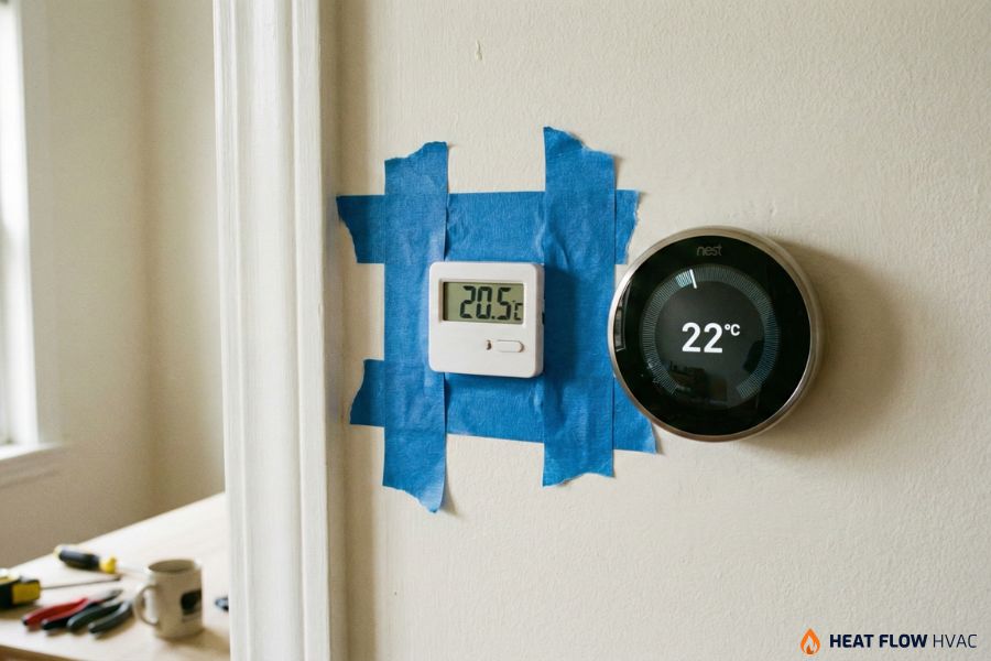 tape test thermometer comparison hvac