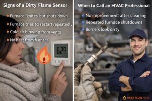 dirty flame sensor gas furnace