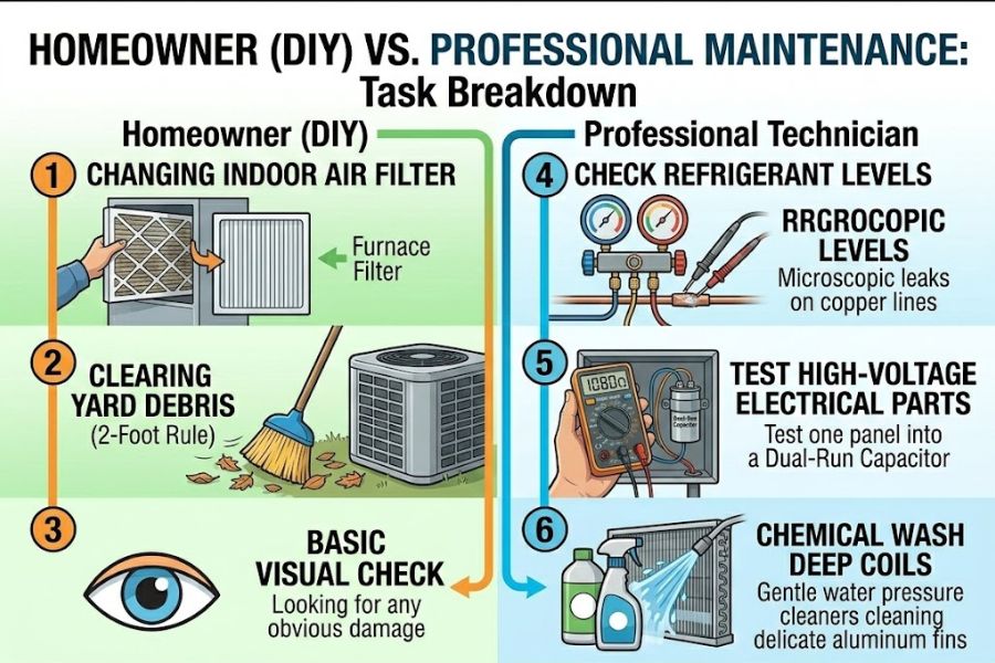 diy vs professional ac maintenance tasks diy vs professional ac maintenance tasks