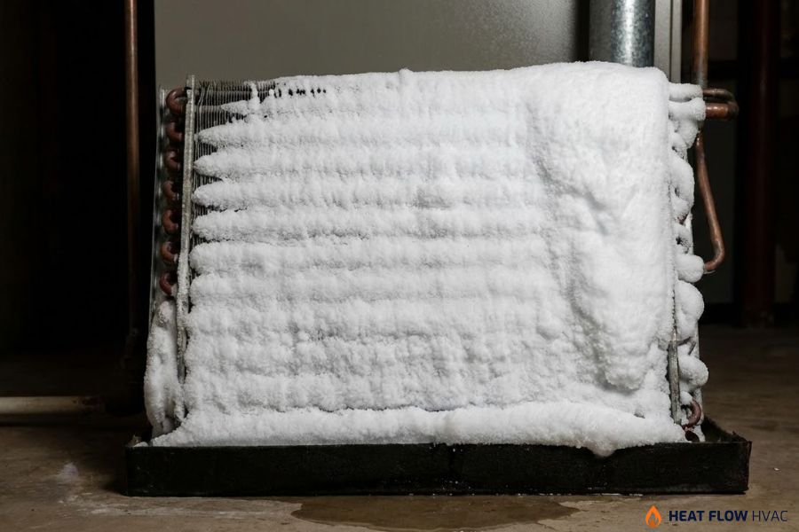 frozen ac evaporator coil ice buildup